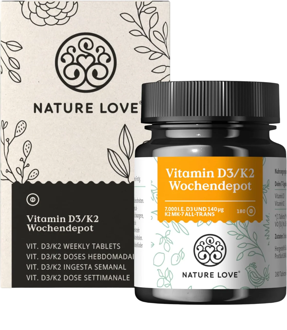 Vitamin D3 K2 Wochendepot